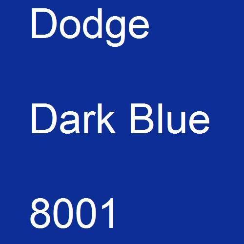 Dodge, Dark Blue, 8001.